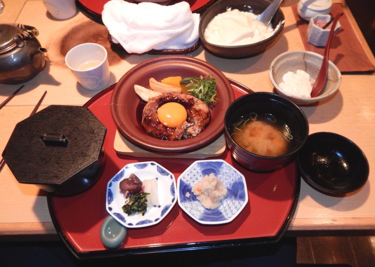 Typical Japanese lunch