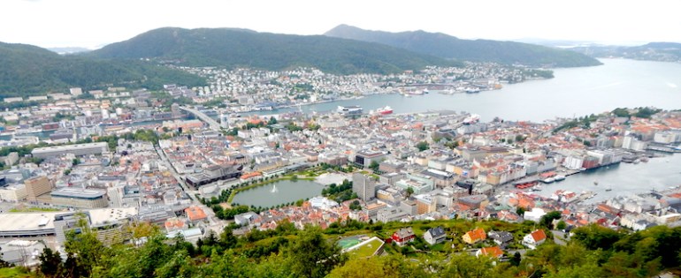 Bergen from Mt Floyen