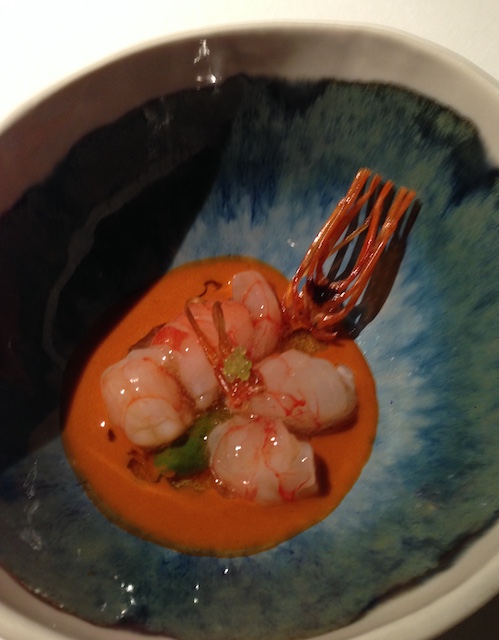 Prawn marinated with rice vinegar