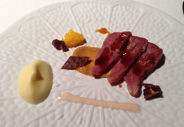Smoked duck with orange