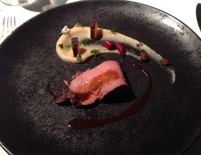 Veal pastrami celerica marrow and pickled vegetables