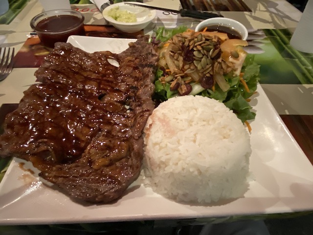 Steak dinner