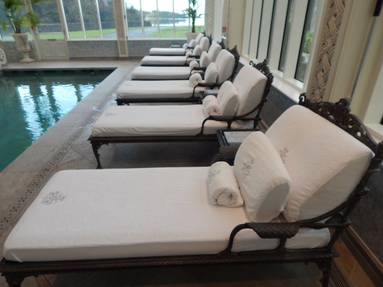 Loungers in the spa